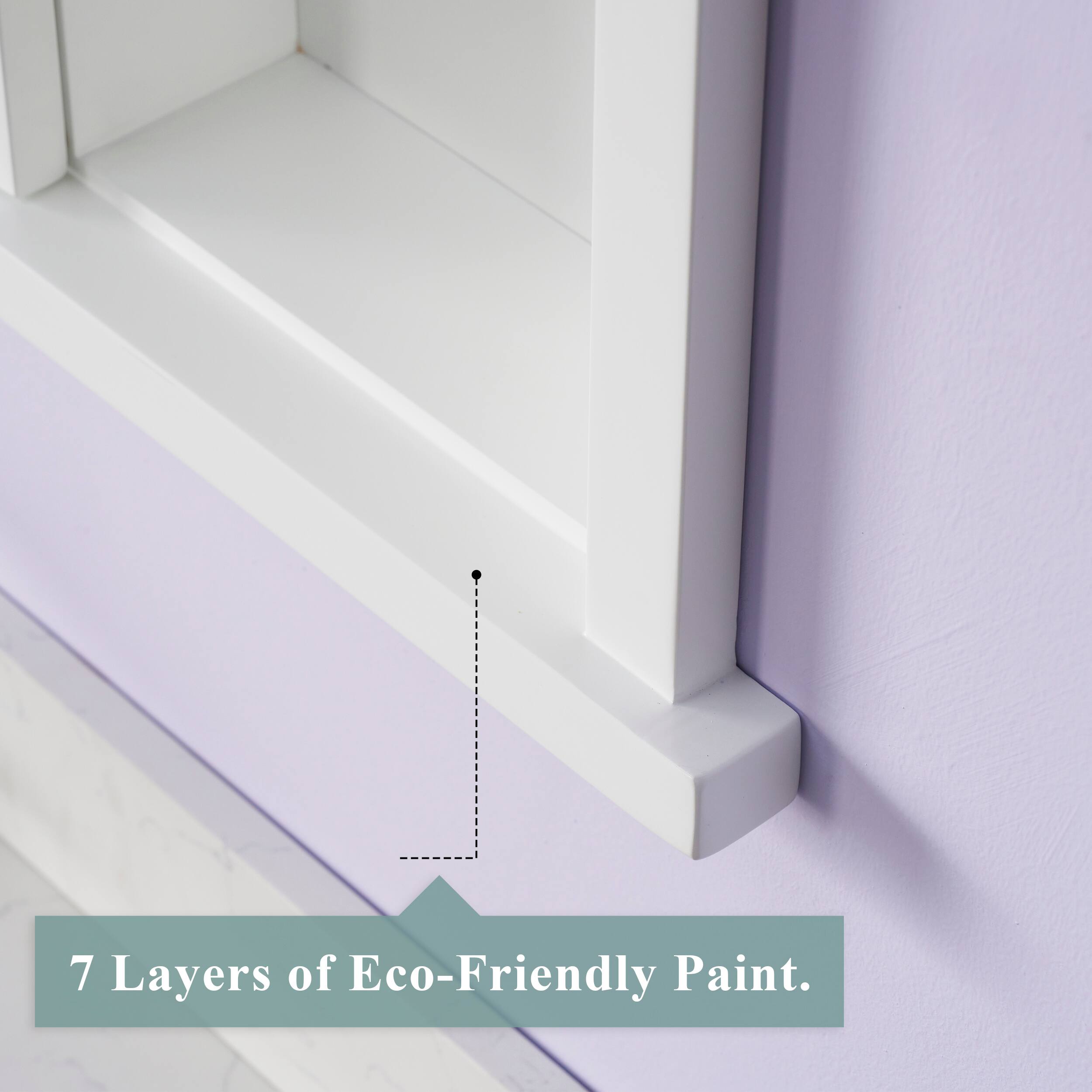 7 Layers of Eco-Friendly Paint.