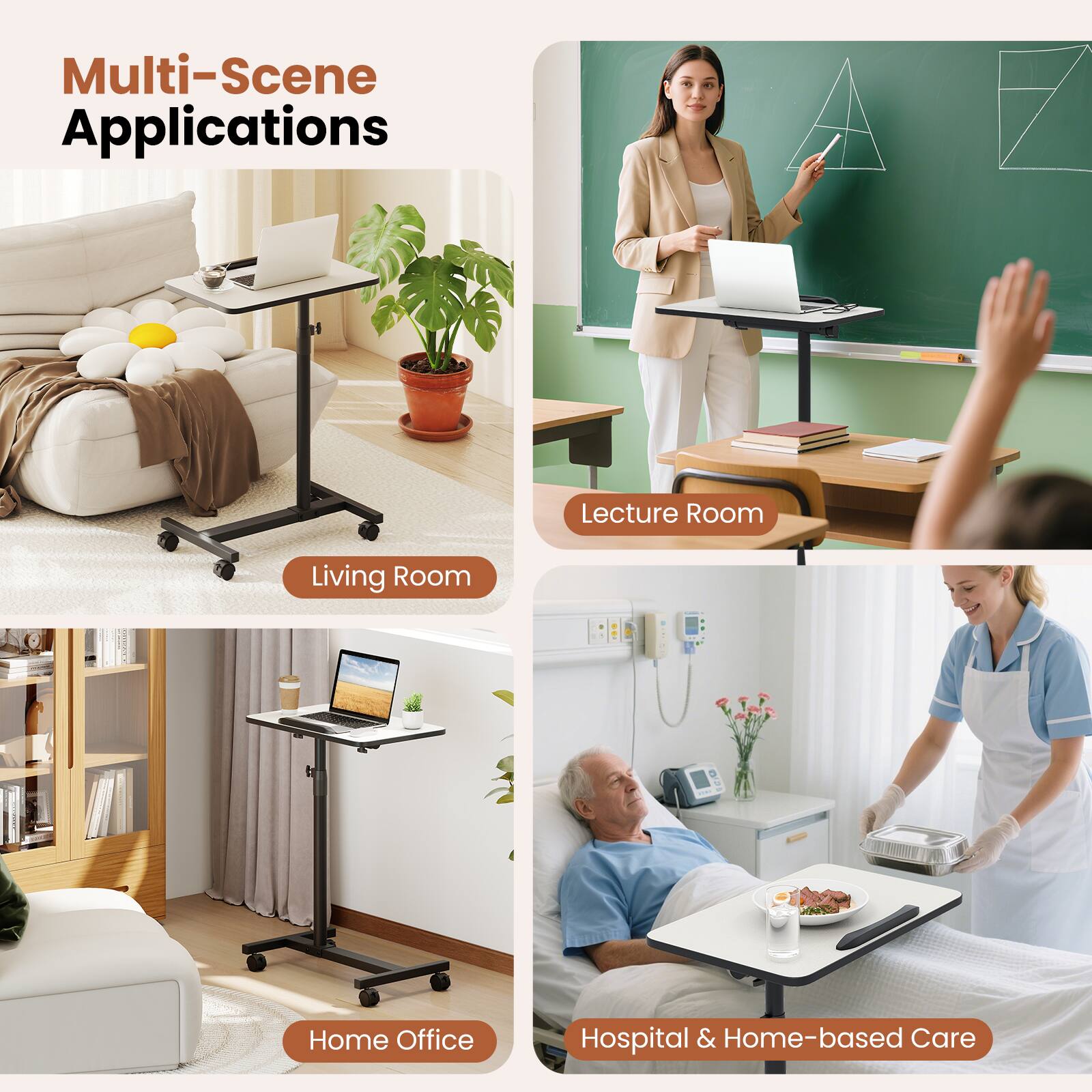 Multi-Scene Applications

- Lecture Room
- Living Room
- Home Office
- Hospital & Home-based Care