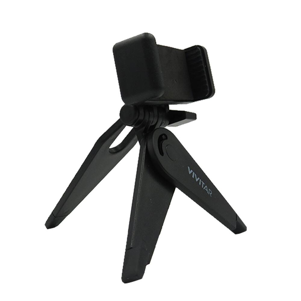 Back. Vivitar - Vivitar compact Selfie Video Tripod - Black.