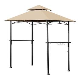 Kadyn - 8’ x 5’ Outdoor Patio Barbecue Grill Gazebo, Outdoor Gazebo Wedding Party Tent Canopy Tent for Outside Party