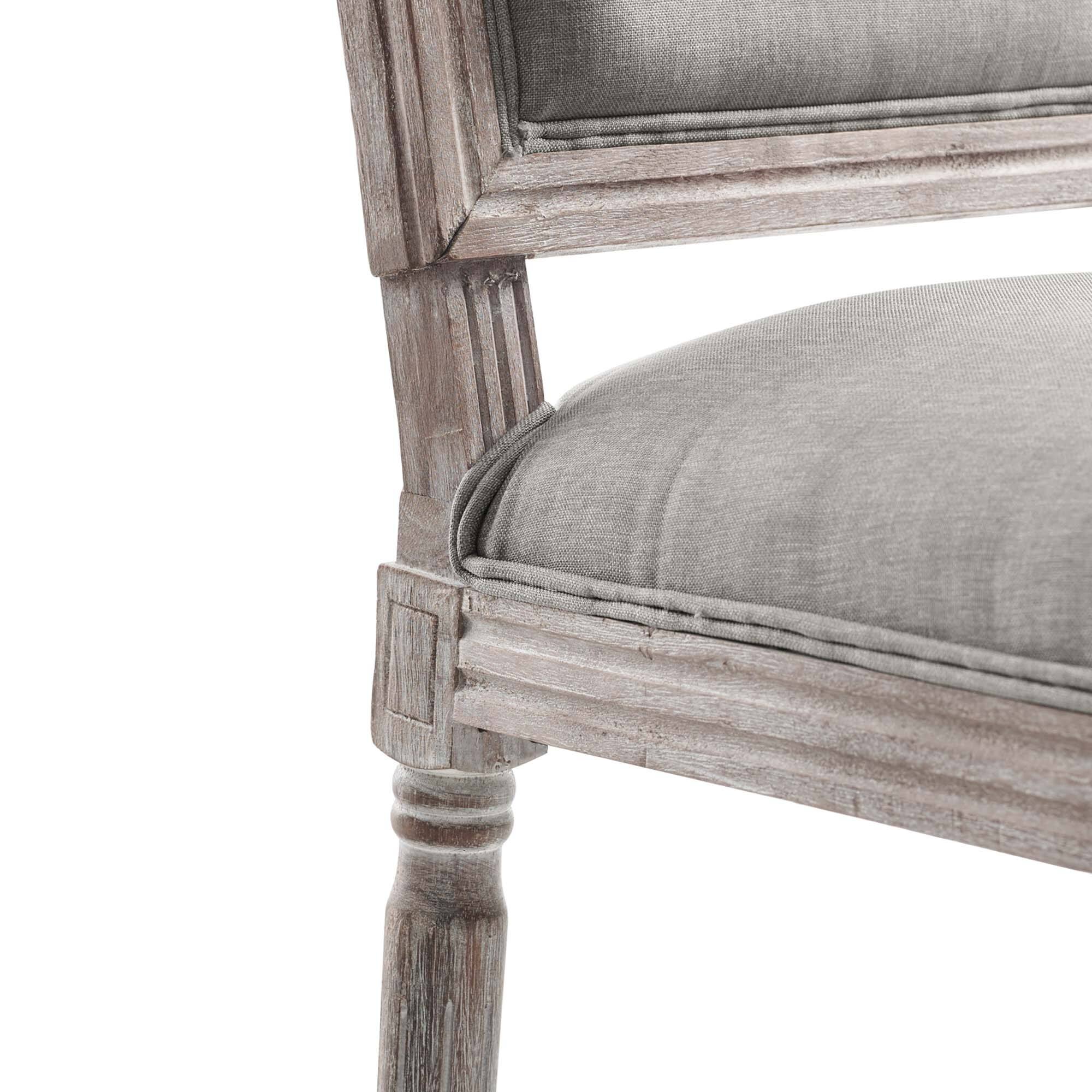 Alt View 5. Modway - Court Upholstered Fabric Dining Side Chair Set of 2 by Modway - Light Gray.