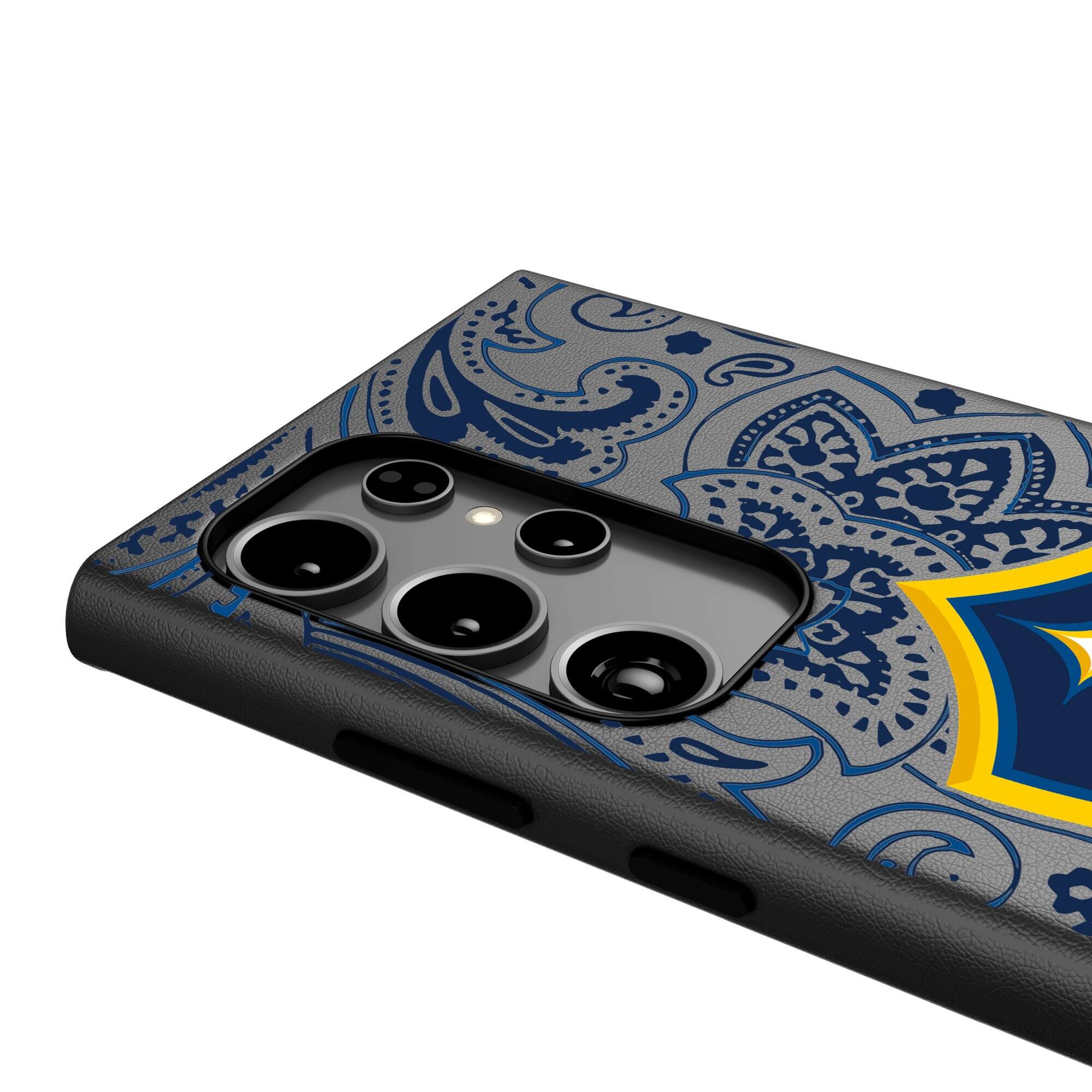 Alt View 3. Keyscaper - Black LA Galaxy Galaxy Magnetic Bump Case - S24 - Black.