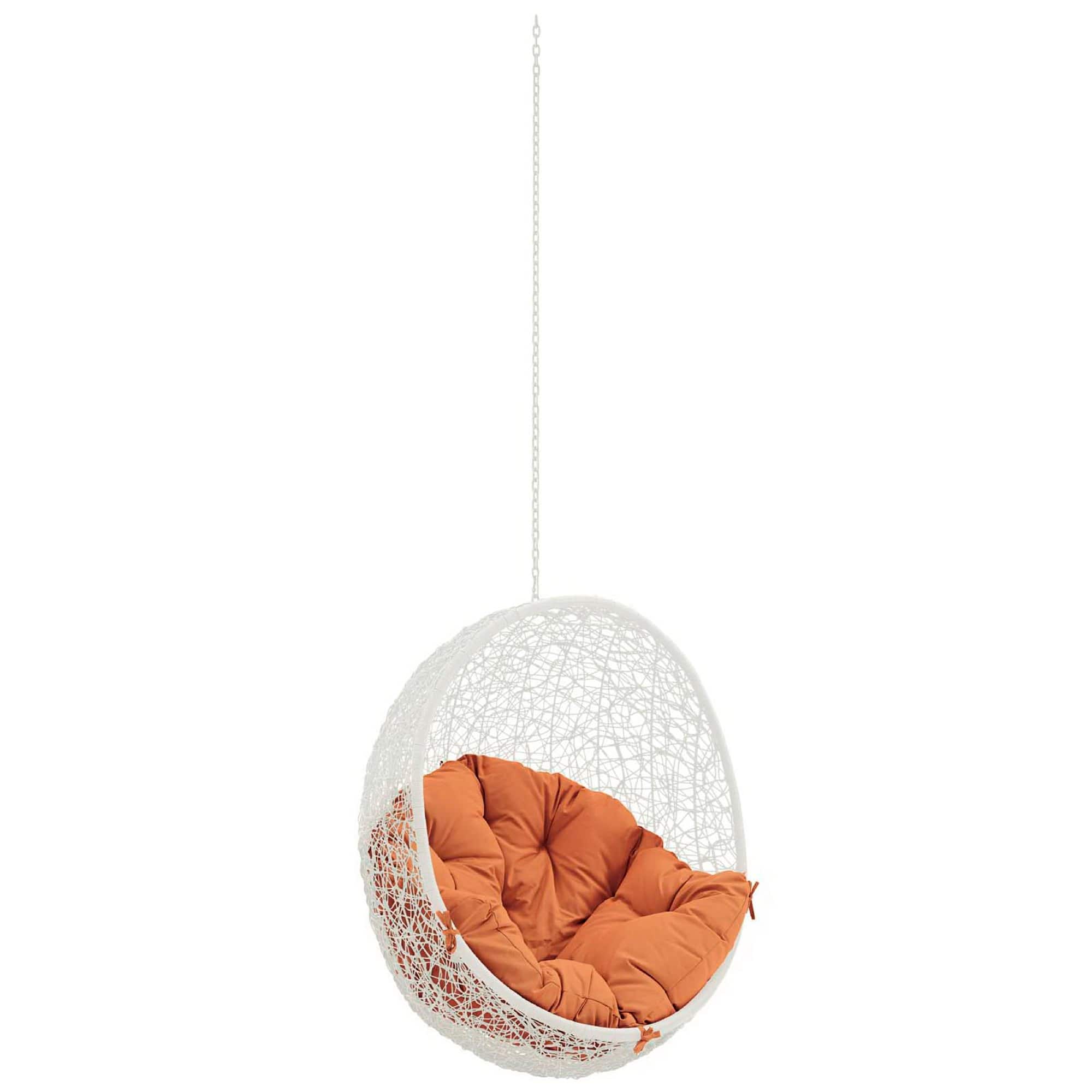 Hide Outdoor Patio Swing Chair Without Stand by Modway - White Orange price history on PriceWatchPro
