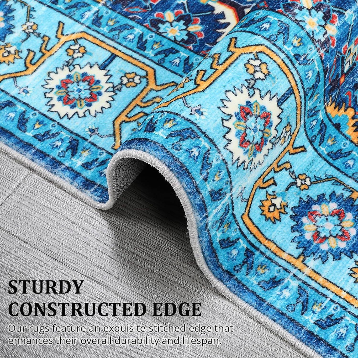 STURDY CONSTRUCTED EDGE

Our rugs feature an exquisite-stitched edge that enhances their overall durability and lifespan.