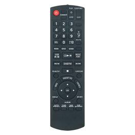 ZdalaMit - Replacement Remote N2QAYB000393 fit for Panasonic CD Stereo System SCPM5DB SC-PM5DB - Black
