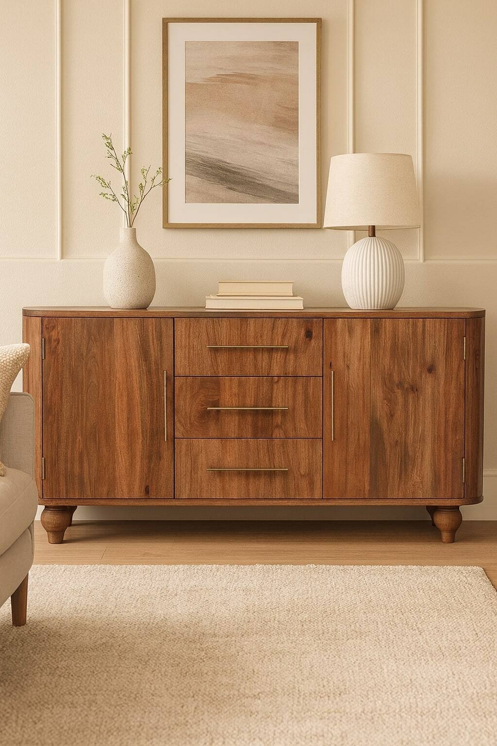 Alt View 2. Artisan Furniture - Artisan Furniture Solid Wood Montara Sideboard - Brown.