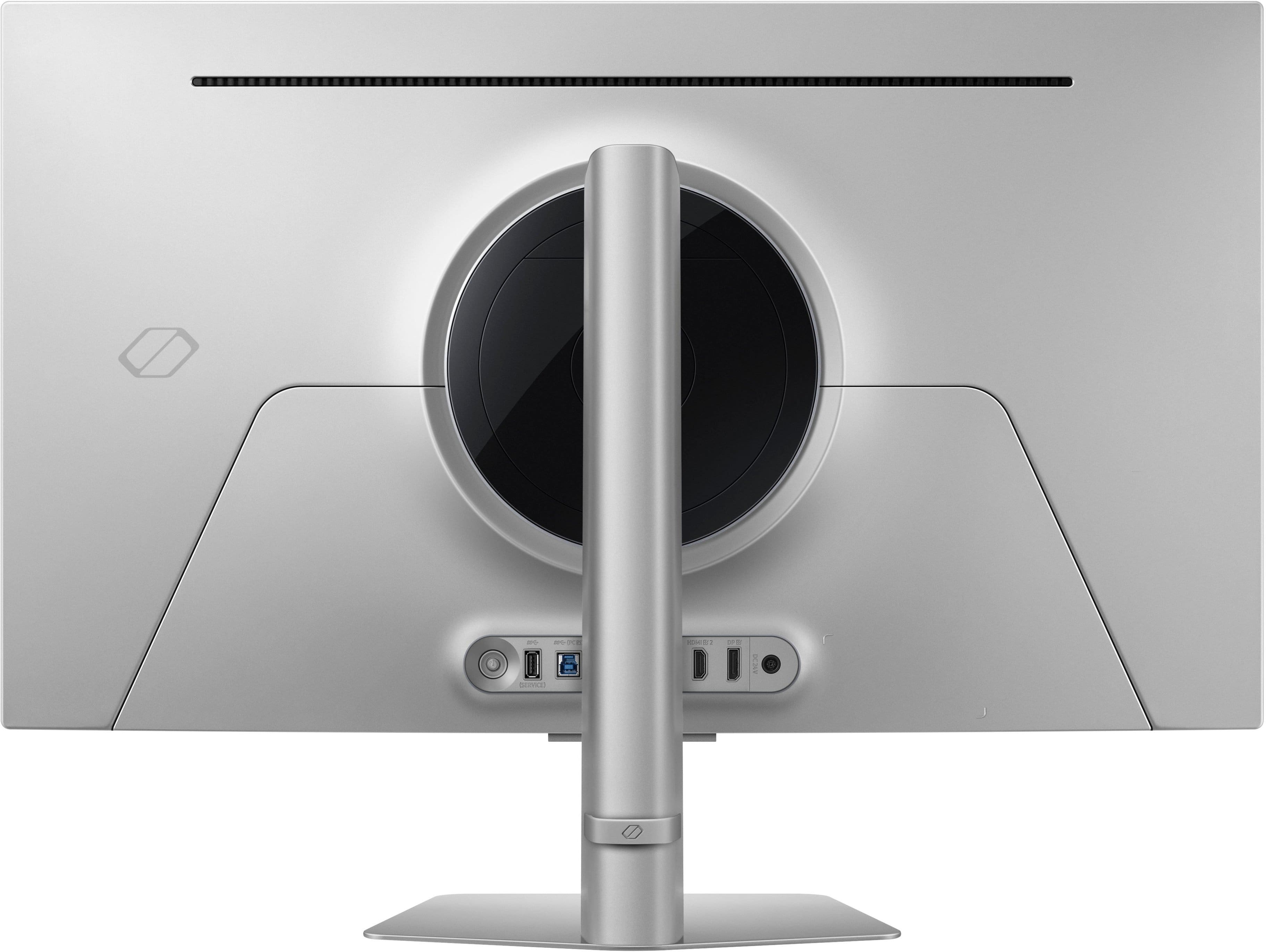 Alt View 23. Samsung - 32" Odyssey OLED G8 (G81SF), 4K UHD, 240Hz, 0.03ms, AMD FreeSync Premium Pro, Glare Free, HDR 400 Gaming Monitor - Silver.