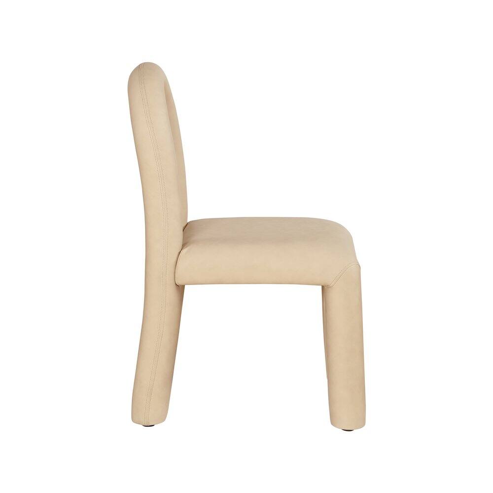 Alt View 3. Meridian Furniture - Amari Tan Vegan Leather Dining Chair, Set of 2 - Brown.