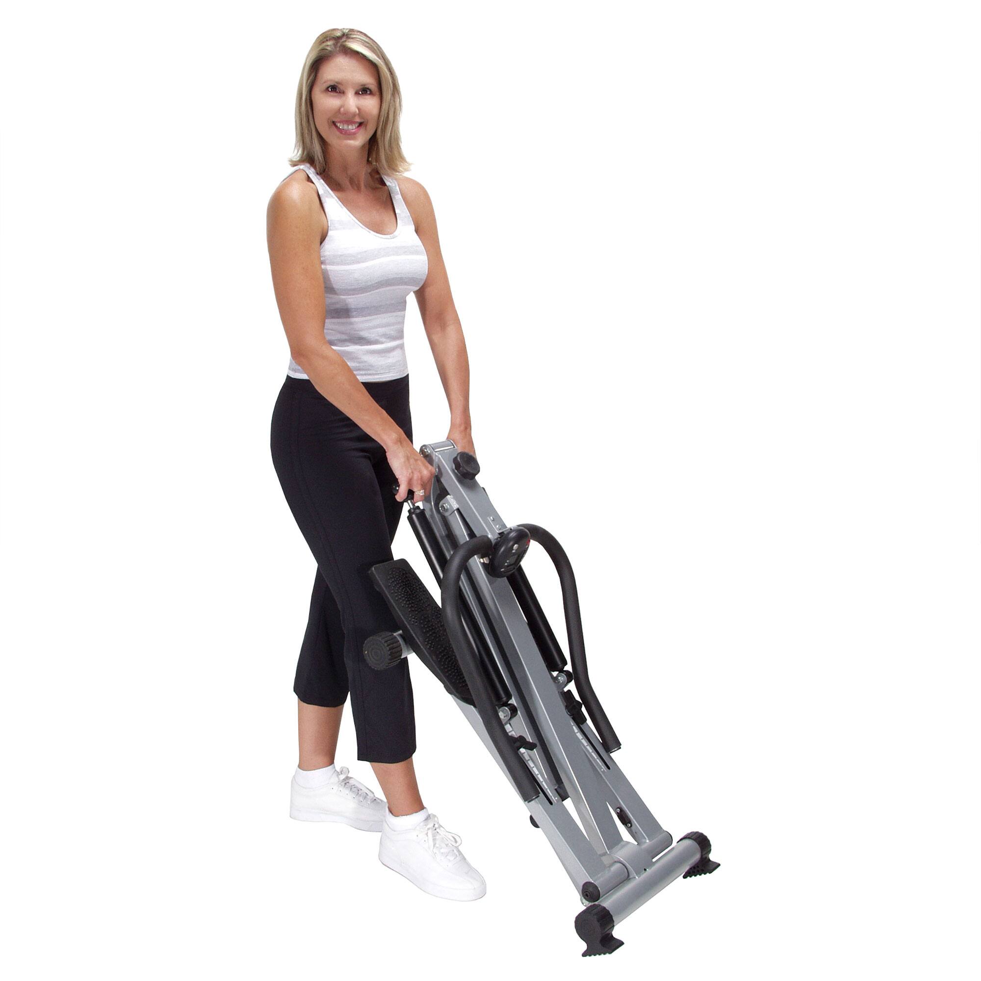 Alt View 3. Stamina Products - Stamina Products 40-0069 Spacemate Adjustable Folding Fitness Stepper w/ Monitor - Black.