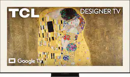 TCL - 85" Class A400U Designer Series 4K UHD HDR QD-Mini LED Smart TV with Google TV, Art Library, and Flush Wall Mount (2026)