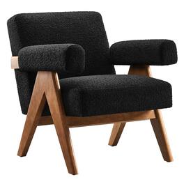 Lyra Boucle Fabric Armchair by Modway - Black