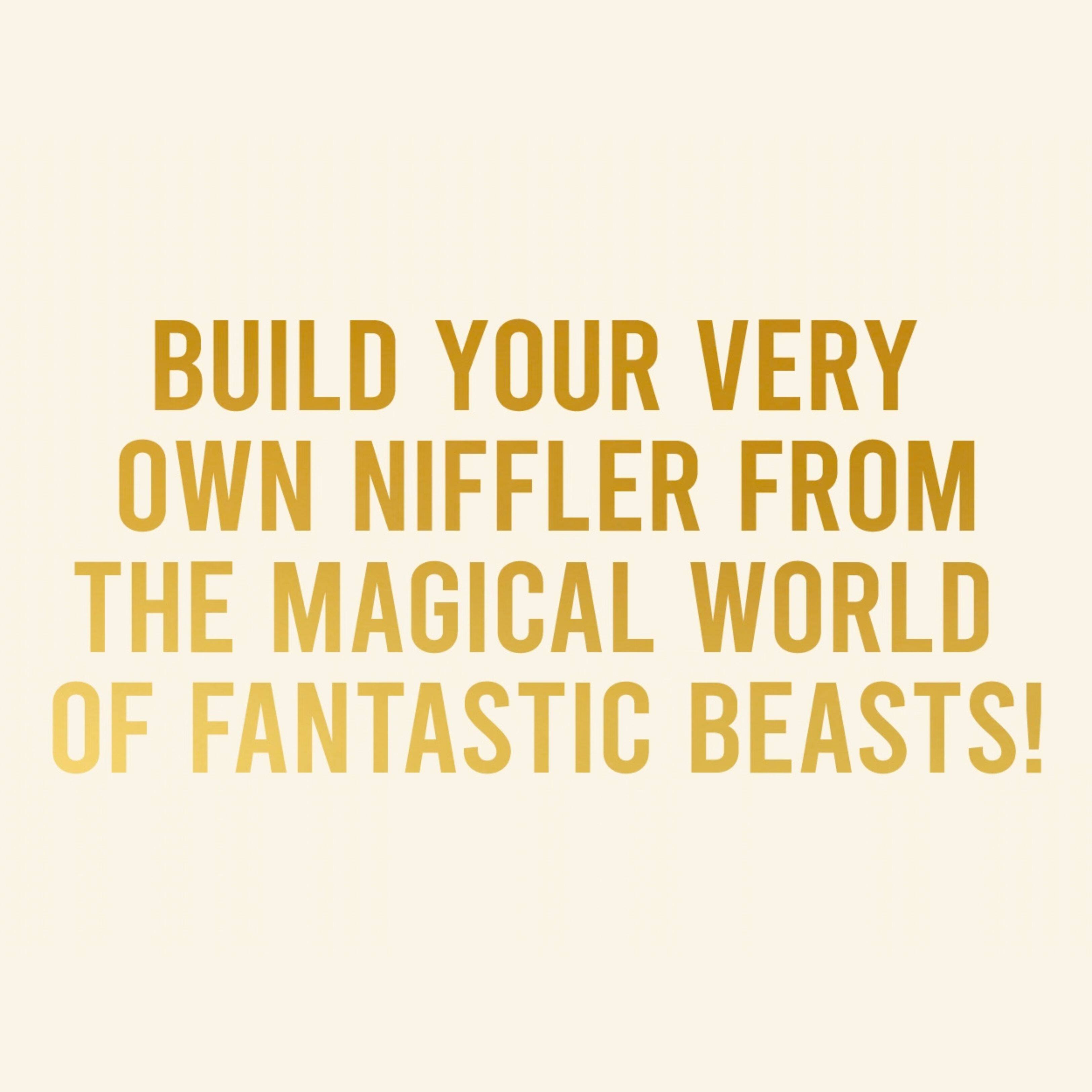 BUILD YOUR VERY OWN NIFFLER FROM THE MAGICAL WORLD OF FANTASTIC BEASTS!