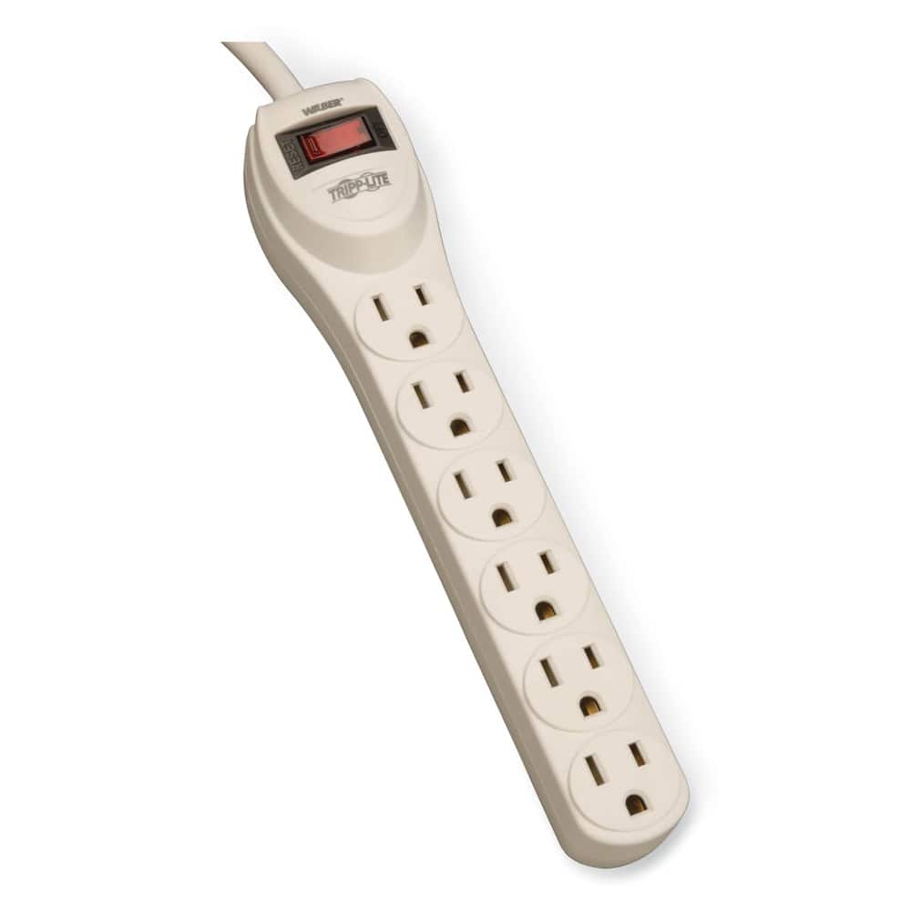 Tripp Lite - PS6 Waber-by-Tripp Lite 4 ft. Cord 6 Outlets Industrial Power Strip - Gray