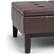Alt View 16. Simpli Home - Dover 36 inch Wide Contemporary Square Coffee Table Storage Ottoman - Chocolate Brown.