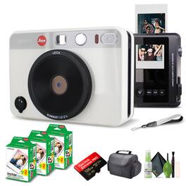 Leica - Sofort 2 Hybrid Instant and Digital Camera + Instant Film 60 Sheets - White