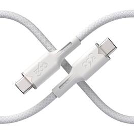 360 Electrical - Fluid USB-C to USB-C Braided Charging Cable (5ft) - Powder