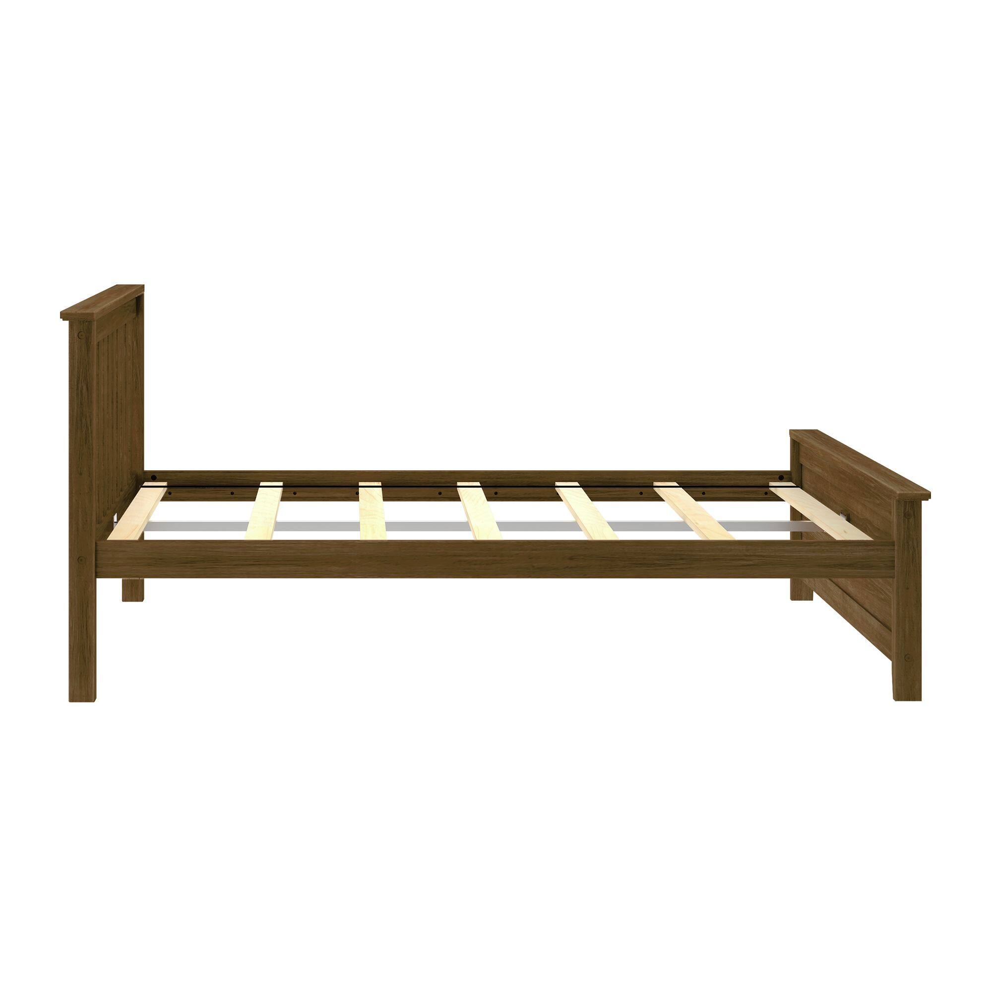 Alt View 4. Plank+Beam - Classic Full-Size Platform Bed, Walnut - Walnut.