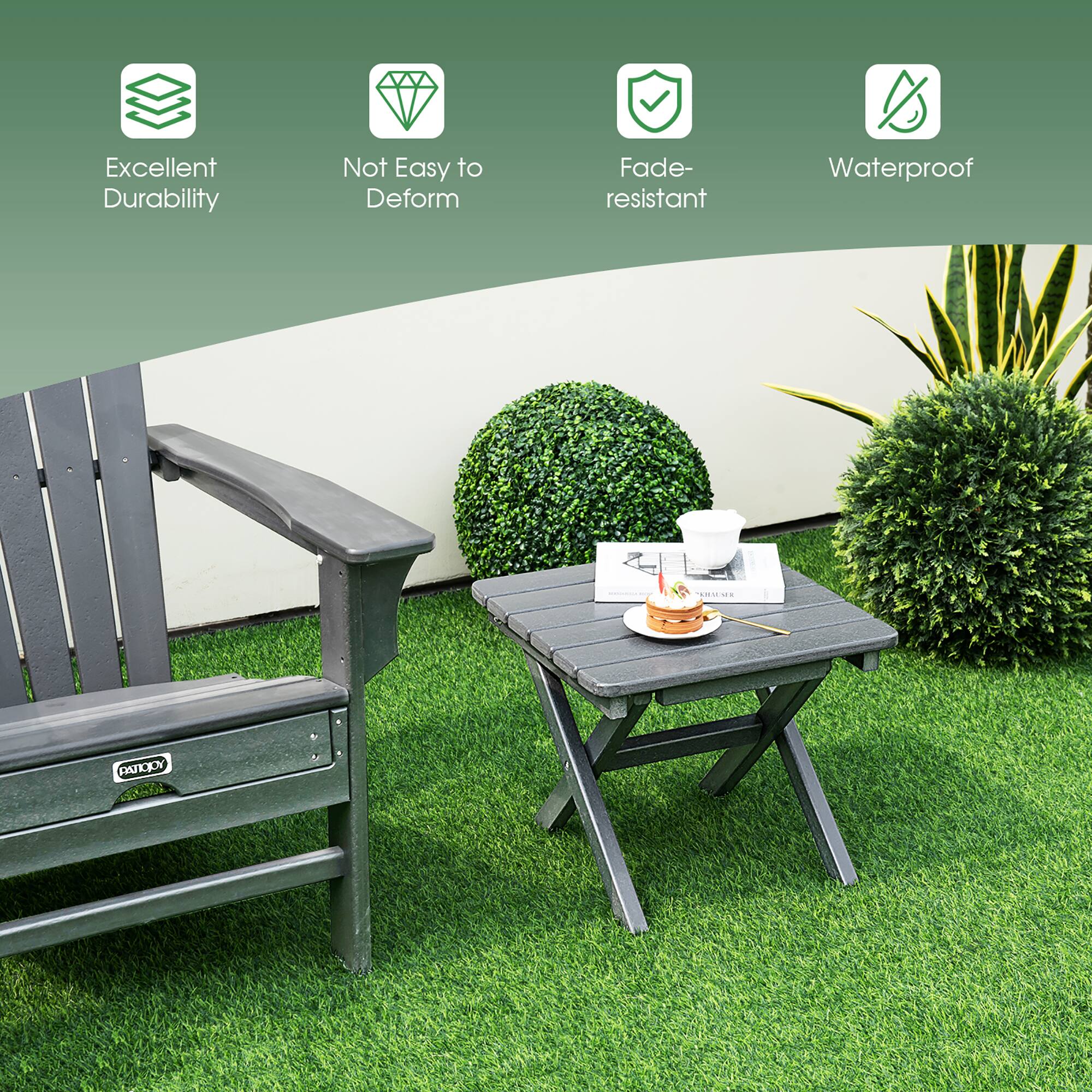 Excellent Durability  
Not Easy to Deform  
Fade-resistant  
Waterproof