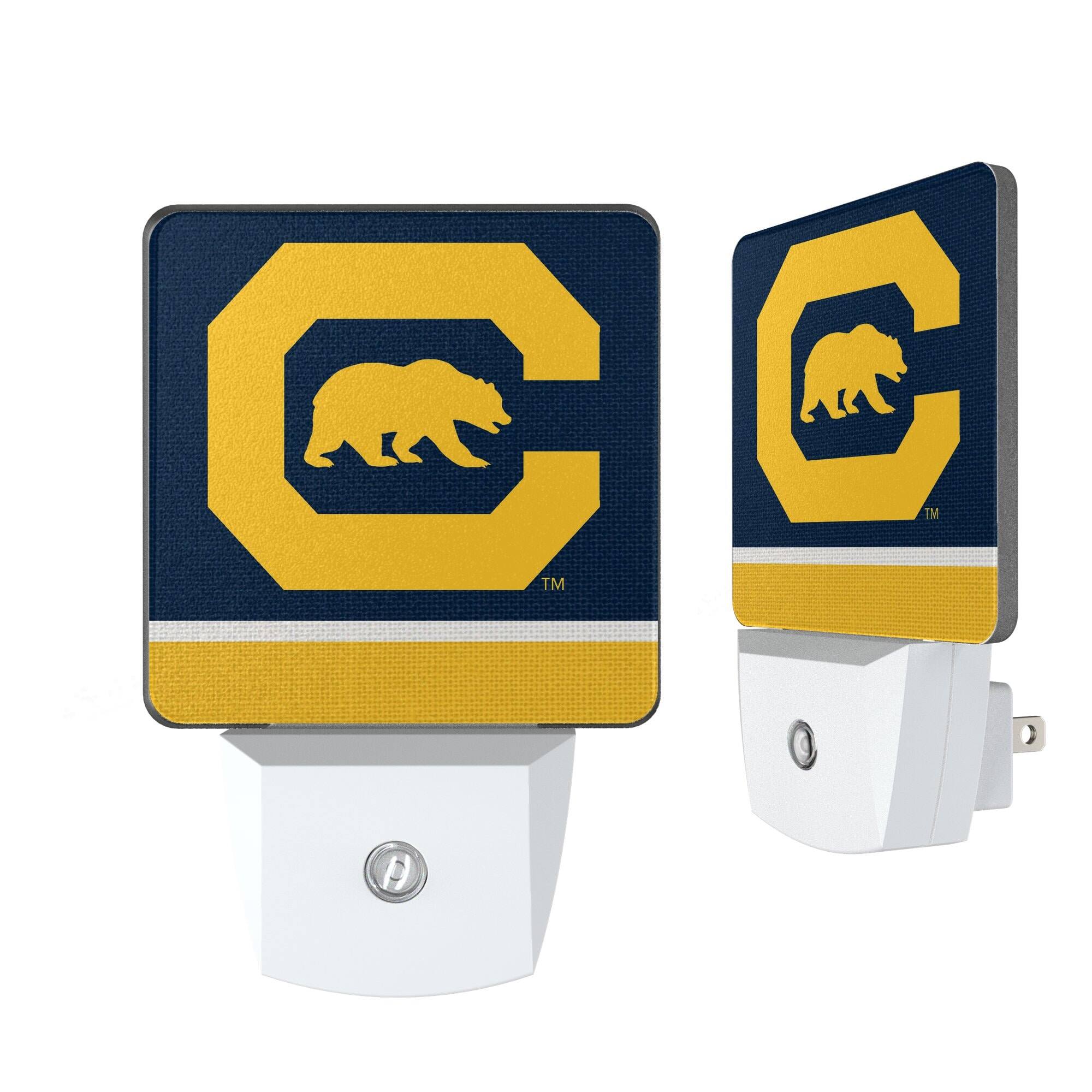 Front. Keyscaper - Cal Bears Stripe Design Nightlight 2-Pack - Multicolor.