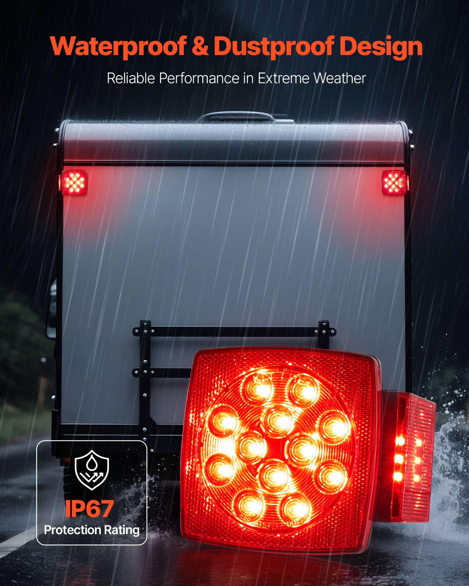 Waterproof & Dustproof Design  
Reliable Performance in Extreme Weather  
IP67 Protection Rating
