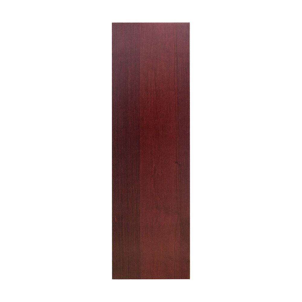 Back. Concepts in Wood - Single Wide Bookcase 3 Shelves Cherry Finish - Red.