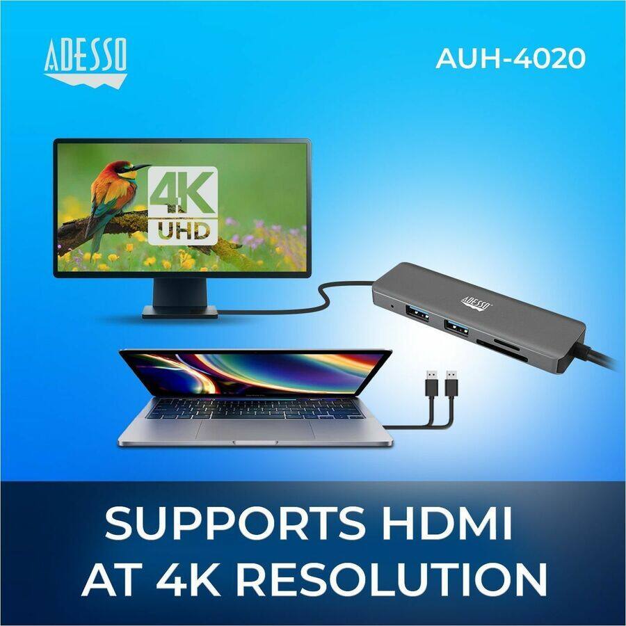 ADESSO AUH-4020  
4K UHD  
SUPPORTS HDMI AT 4K RESOLUTION