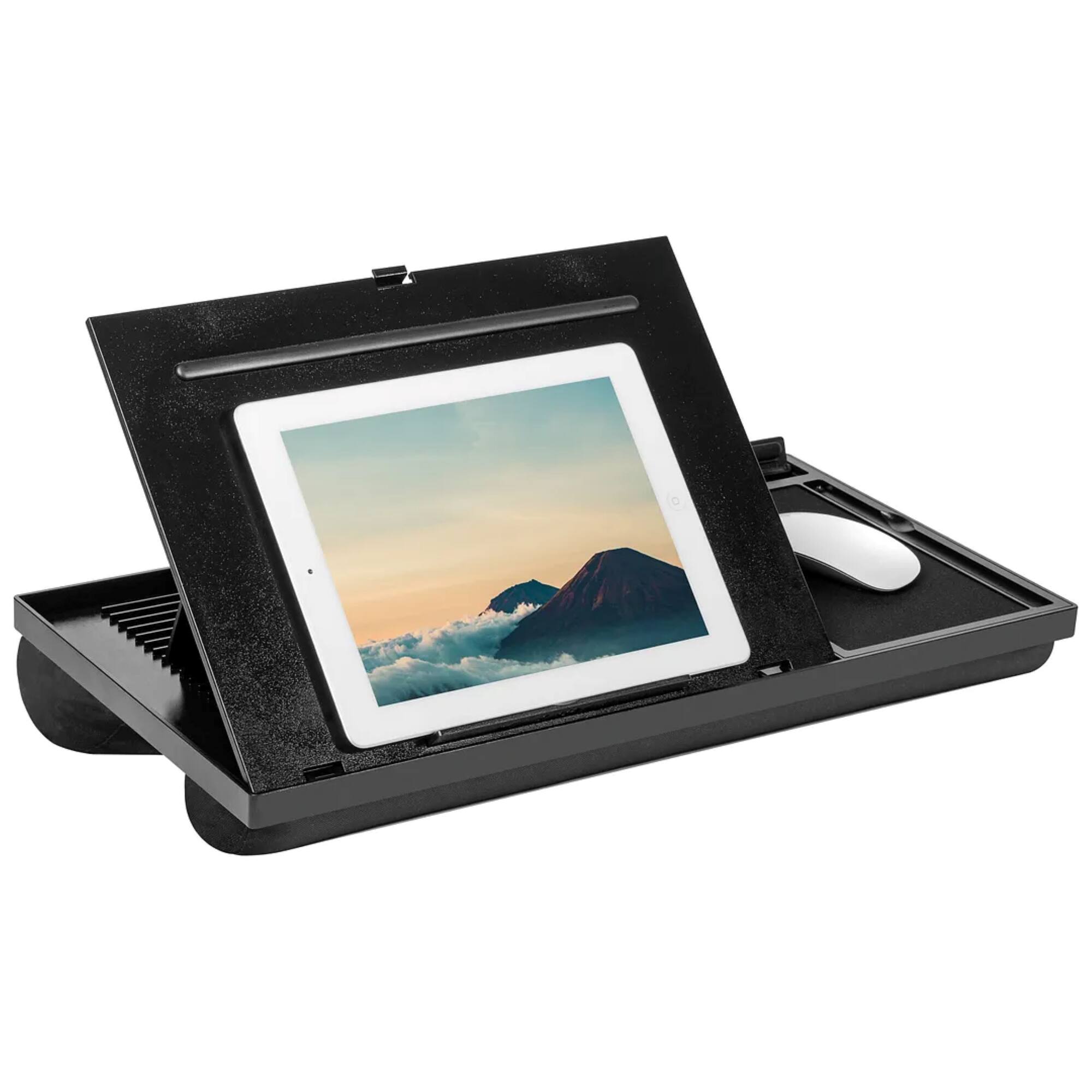 Alt View 17. LapGear - Ergo Pro Adjustable Lap Desk for 15.6" Laptop or Tablet - Black.