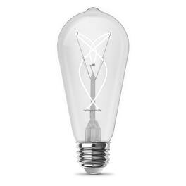 FEIT ELECTRIC - Feit ST19 E26 (Medium) Filament LED Bulb Daylight 60 Watt Equivalence 2 pk