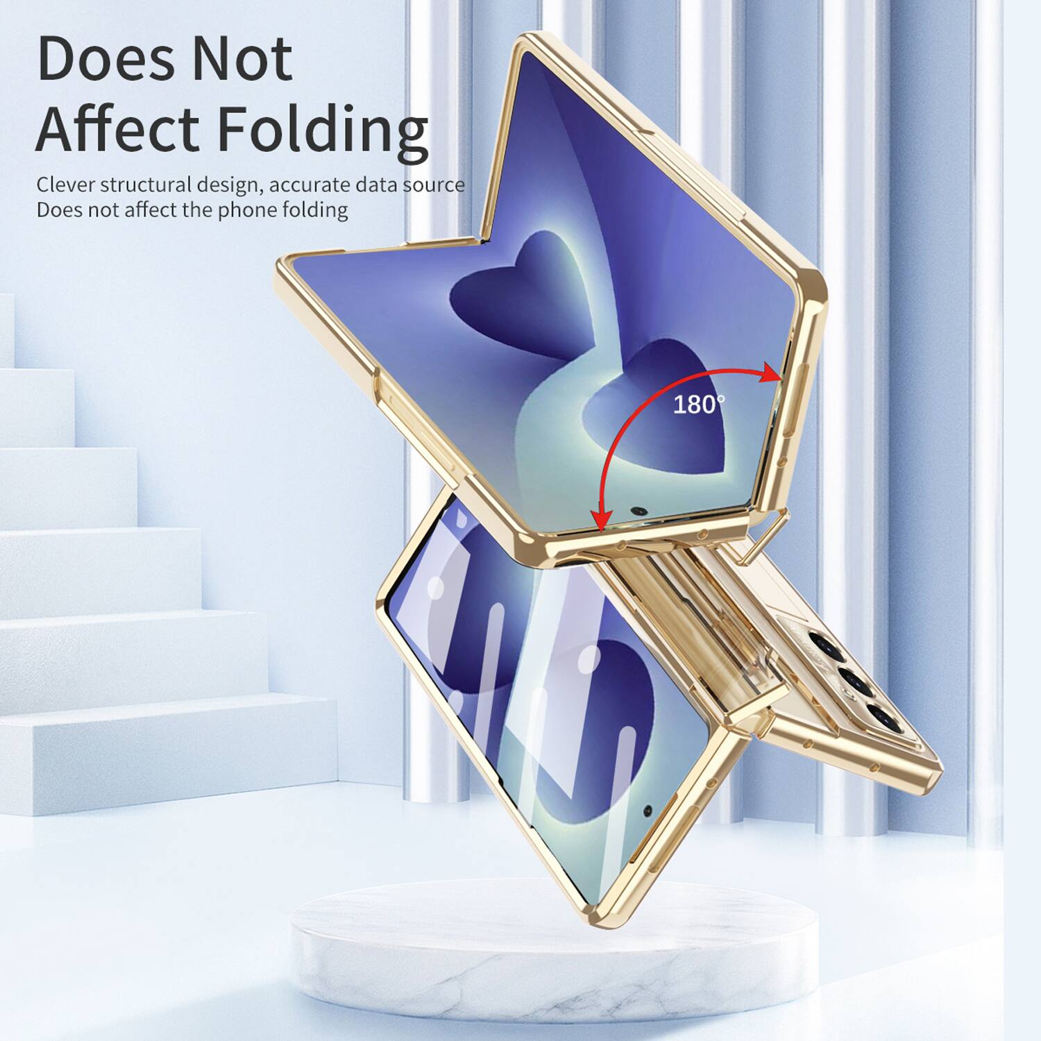 Does Not Affect Folding

Clever structural design, accurate data source

Does not affect the phone folding

180°