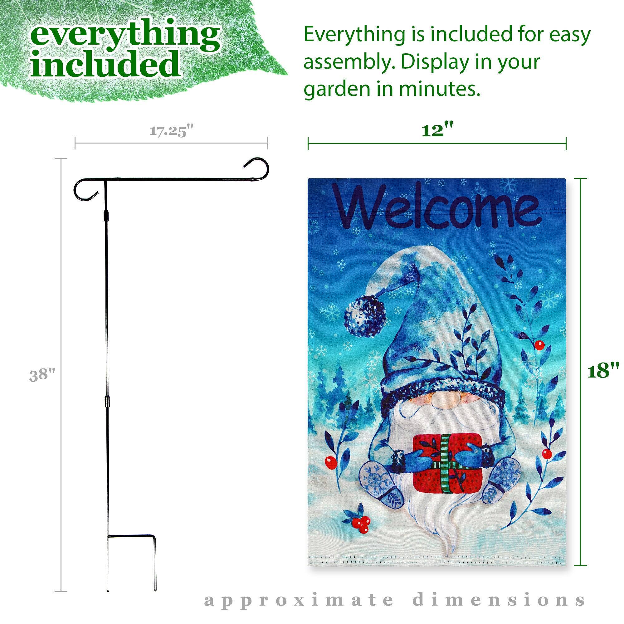 Everything is included for easy assembly. Display in your garden in minutes.

17.25"  
12"  
38"  
18"  

approximate dimensions