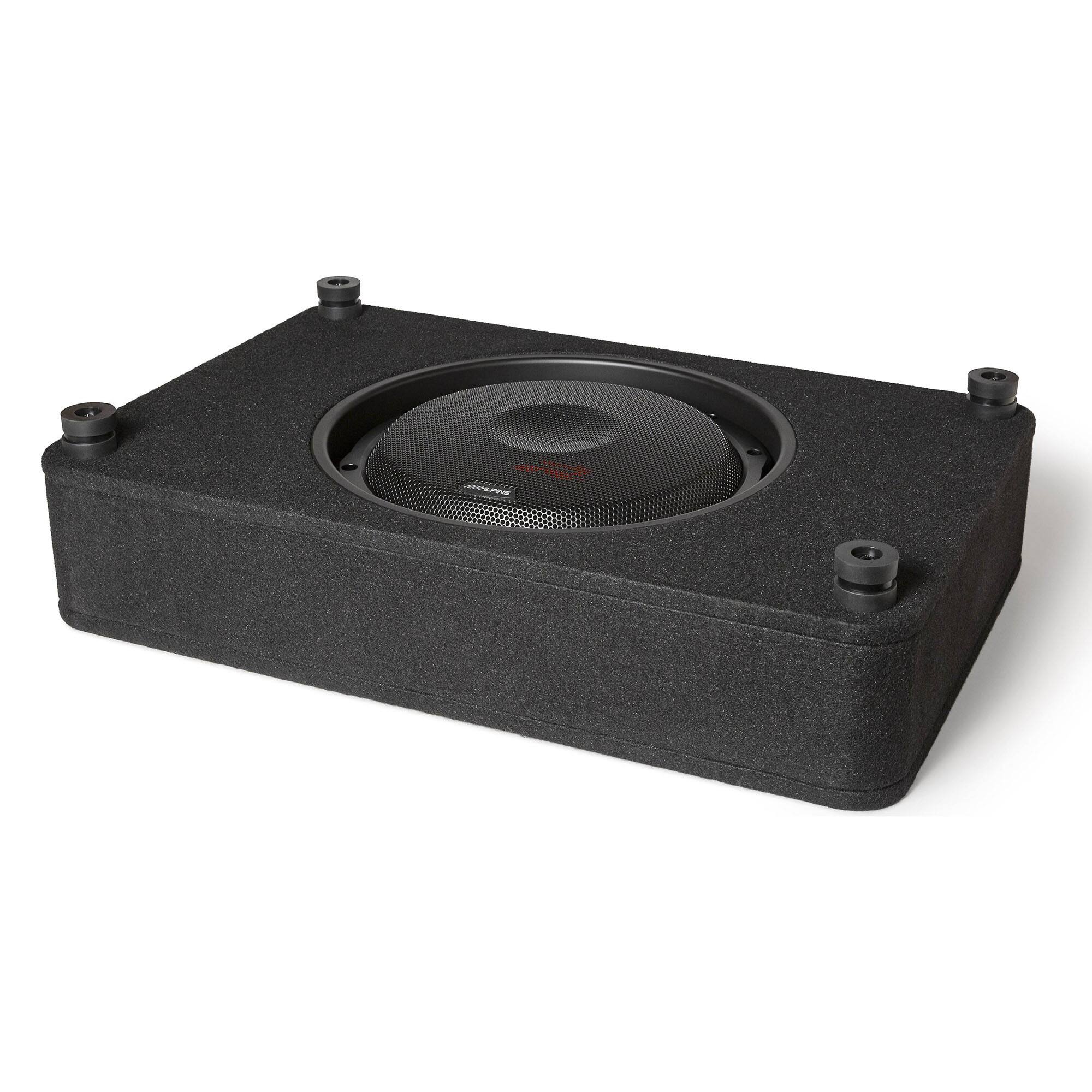 Alt View 4. Alpine - Alpine RS-SB12 12" Alpine Halo R-Series "R2" Preloaded Subwoofer Enclosure - Black/Gray.