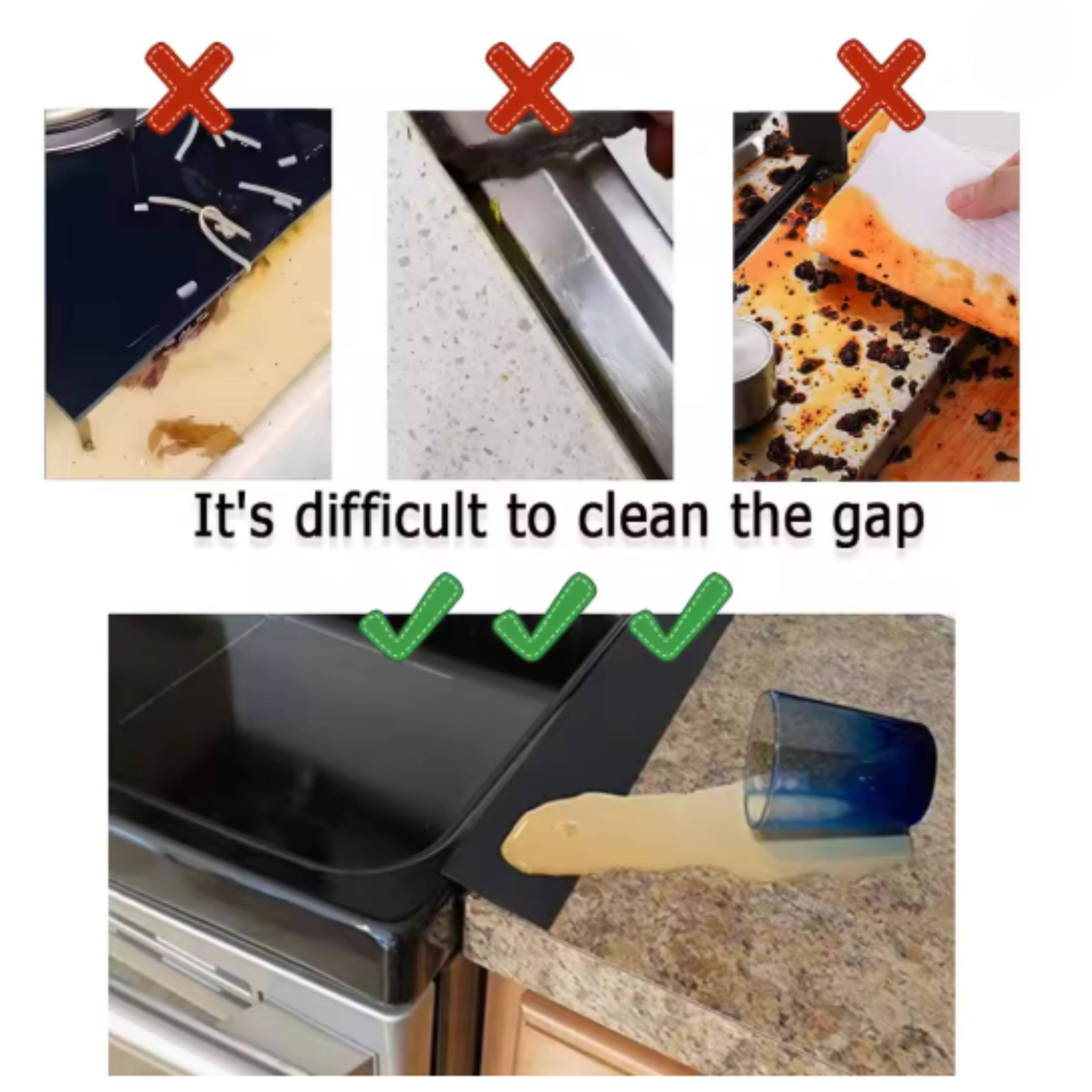It's difficult to clean the gap
