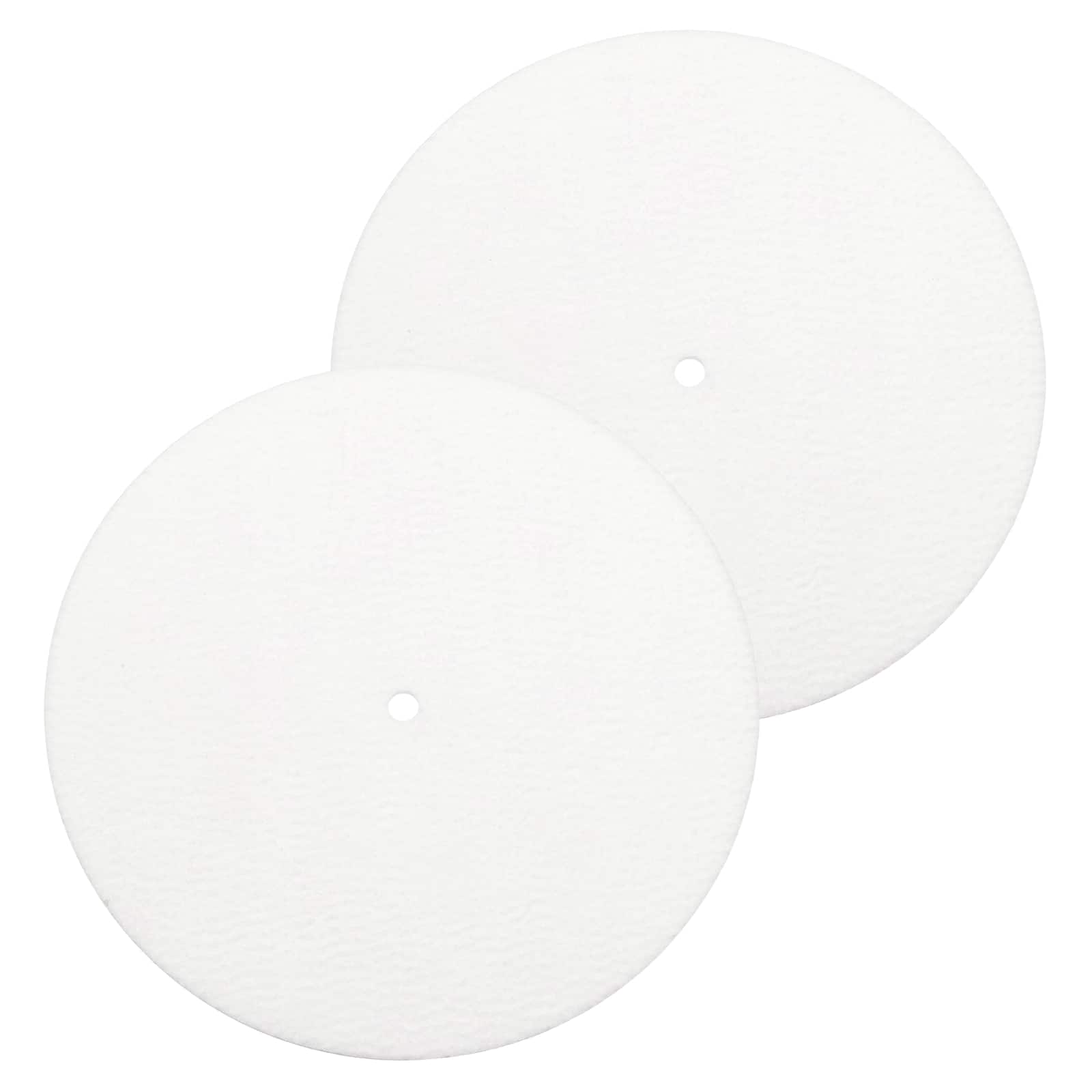 Unique Bargains - 2pcs Record Player Mat, 7 Inch Turntable Mat 3mm Felt Pad for Vinyl Record Player - White