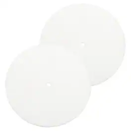 Unique Bargains - 2pcs Record Player Mat, 7 Inch Turntable Mat 3mm Felt Pad for Vinyl Record Player - White