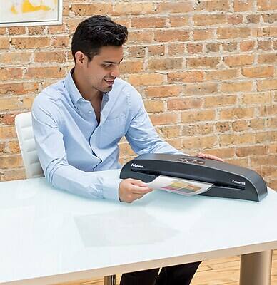 Alt View 1. Fellowes - Fellowes Callisto 95 Thermal & Cold Laminator, 9.5" Width, Silver/Black (5728401) - Silver/Black.