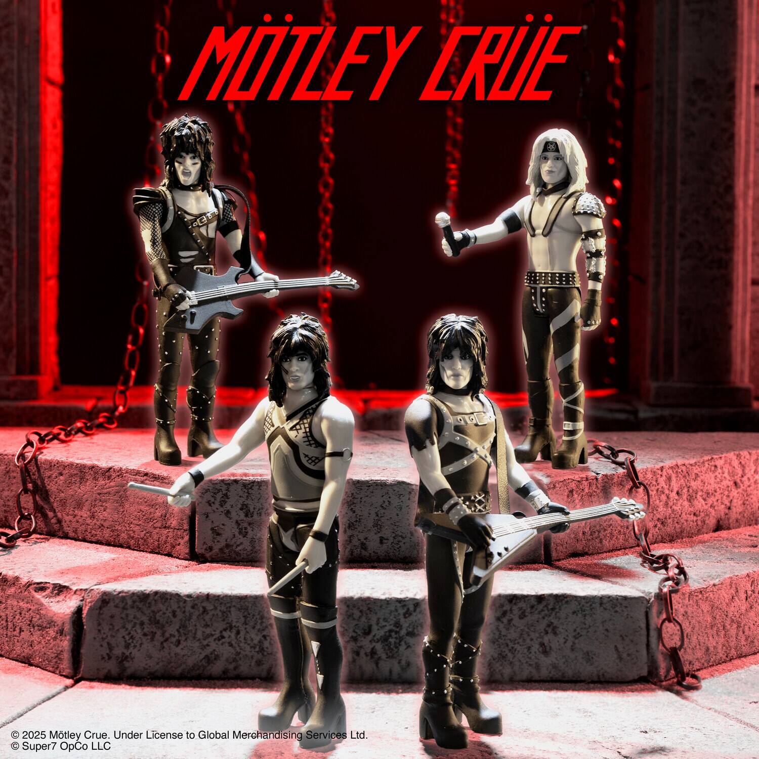 Motley Crue Super7 Motley Crue ReAction Figures Wv2 Mick Mars