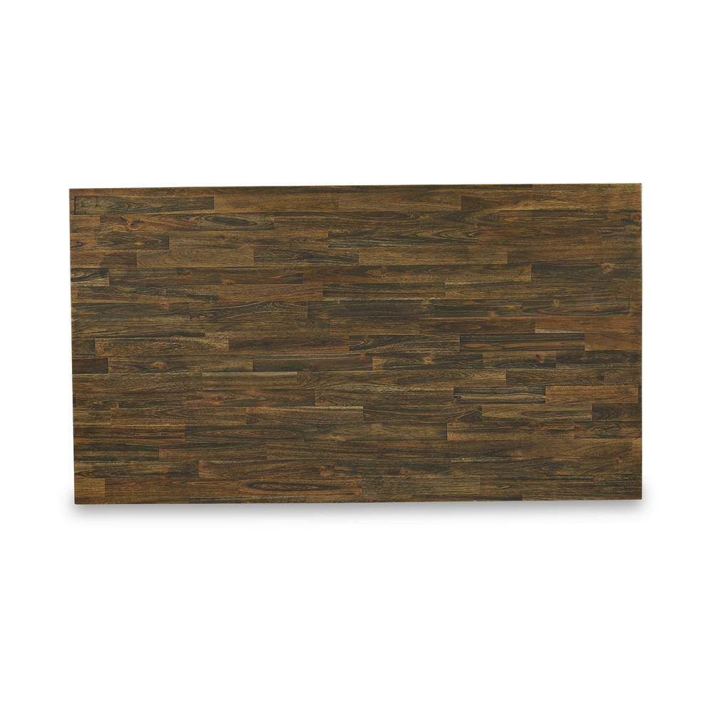 Left. East West Furniture - East West Furniture X-Style Dining Room Rectangle Solid Wood Table Top with Stylish Legs - Brown.