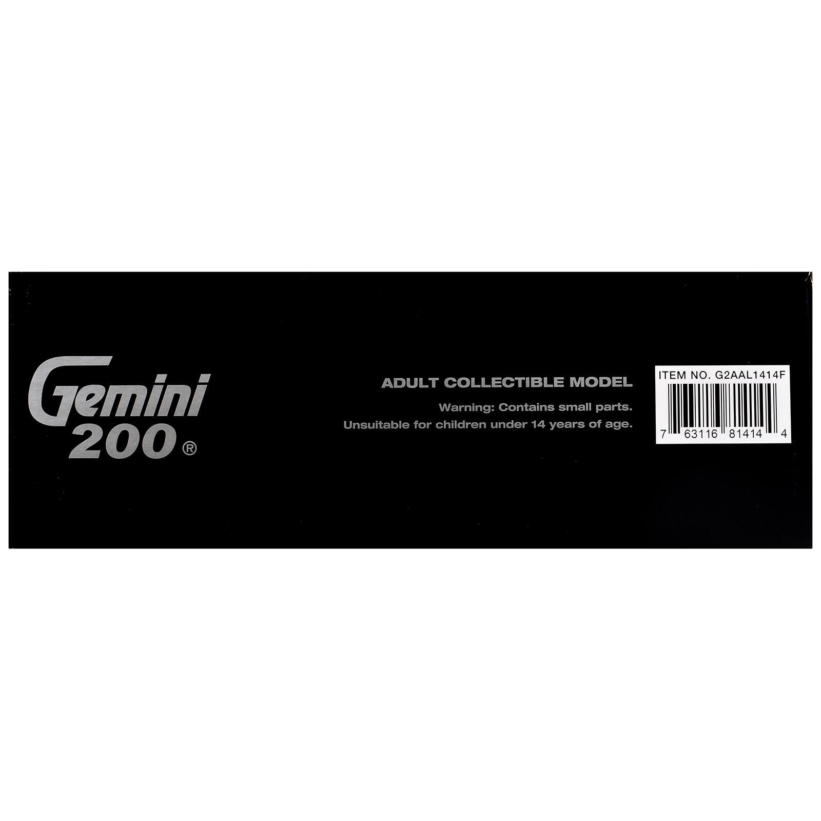 Gemini 200  
ITEM NO. G2AAL1414F  
ADULT COLLECTIBLE MODEL  
Warning: Contains small parts. Unsuitable for children under 14 years of age.  
7 63116 81414 4