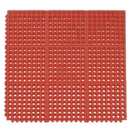 Winado - 36"x36" Anti-Fatigue Standing Mat Interlocking Rubber Floor Mat with Non-Slip, Drainage Holes for Restaurant Home Garage - Red