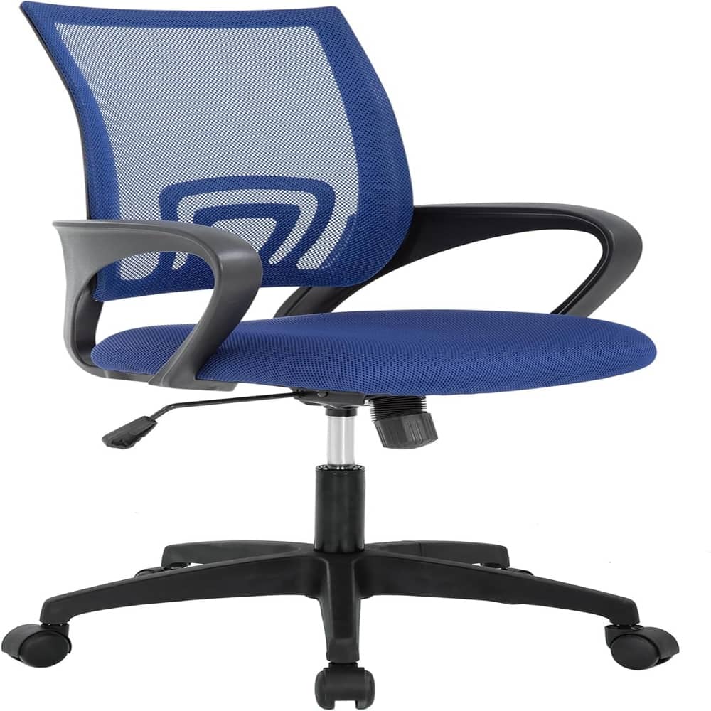 Loheer - Ergonomic Office Chair Mesh Computer Chair - Dark Blue