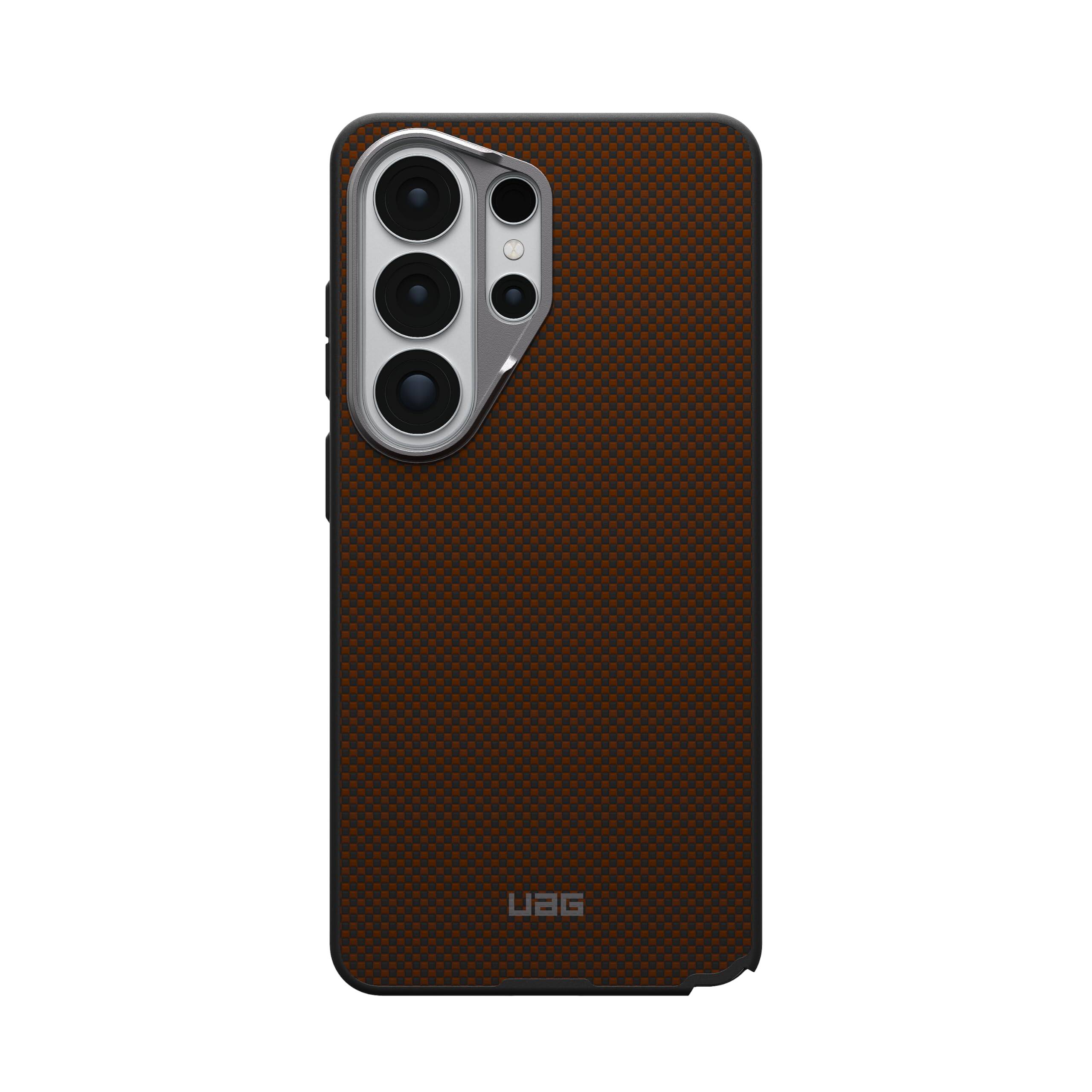 Alt View 5. UAG - Samsung Galaxy S26 Ultra Case with Magnetic Charging, Kevlar® Aramid Fiber Construction Protective Cover - Orange/Charcoal.