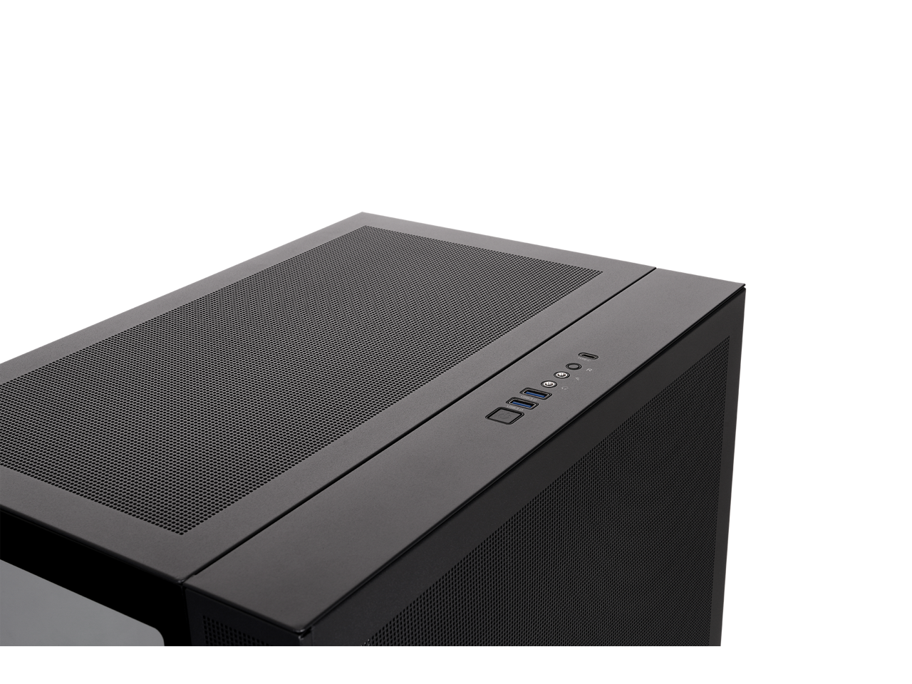 Alt View 7. Thermaltake - CAPO X, Dual System Chassis, mATX/mITX, Curved TG - Black.