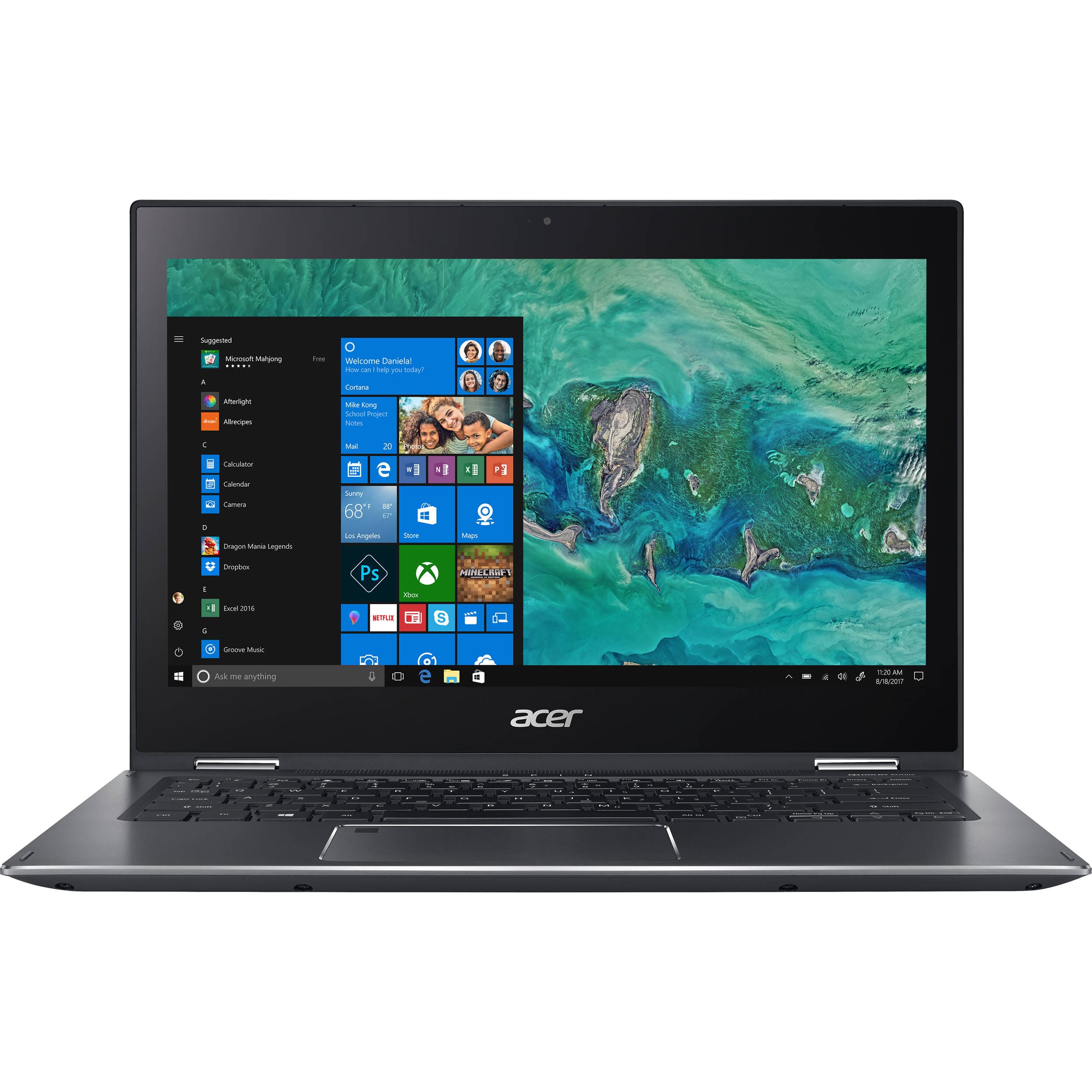 Front. Acer - Spin 5 13.5" Refurbished Laptop - Intel i5 - 16GB Memory - 512GB SSD - Slate Grey.