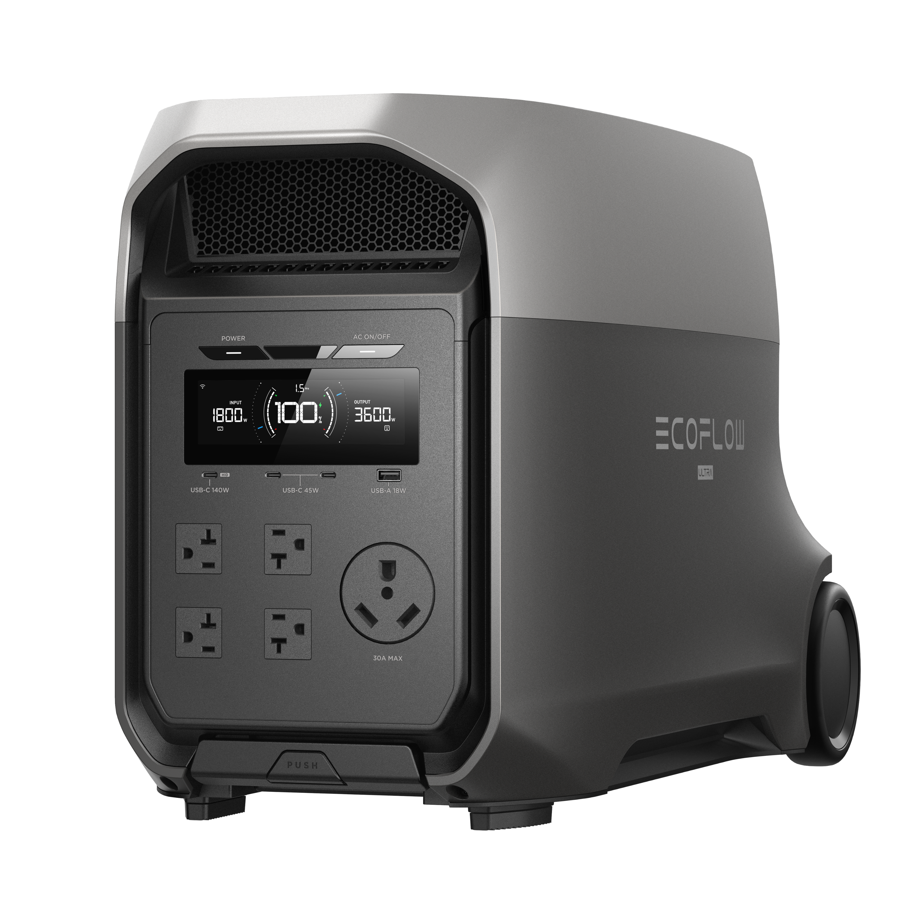 POWER A ON/OFF  
1800  
100  
3600  
COFLO  
USA  
PUSH