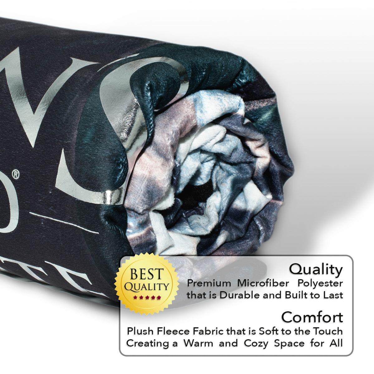 V) BEST Quality Premium Microfiber Polyester Quality that is Durable and Built to Last Comfort Plush Fleece Fabric that is Soft to the Touch Creating a Warm and Cozy Space for All