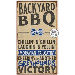 Jardine - Moravian Greyhounds 11'' x 20'' Indoor/Outdoor BBQ Sign - Brown