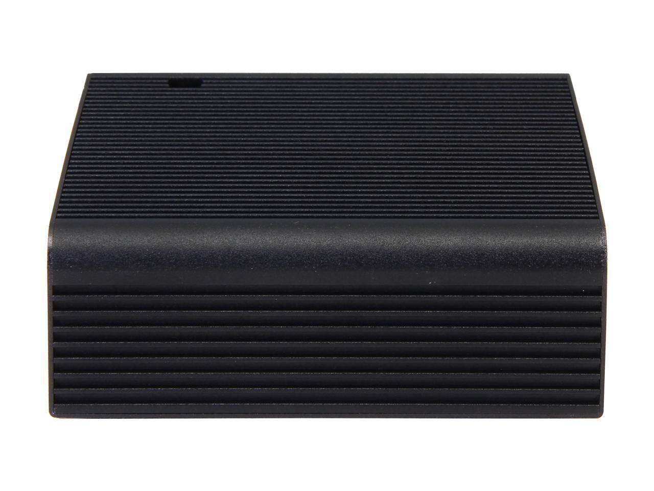 Alt View 2. SilverStone - SilverStone PT14B-H2 Black Aluminum Mini-ITX Desktop Computer Case - Black.