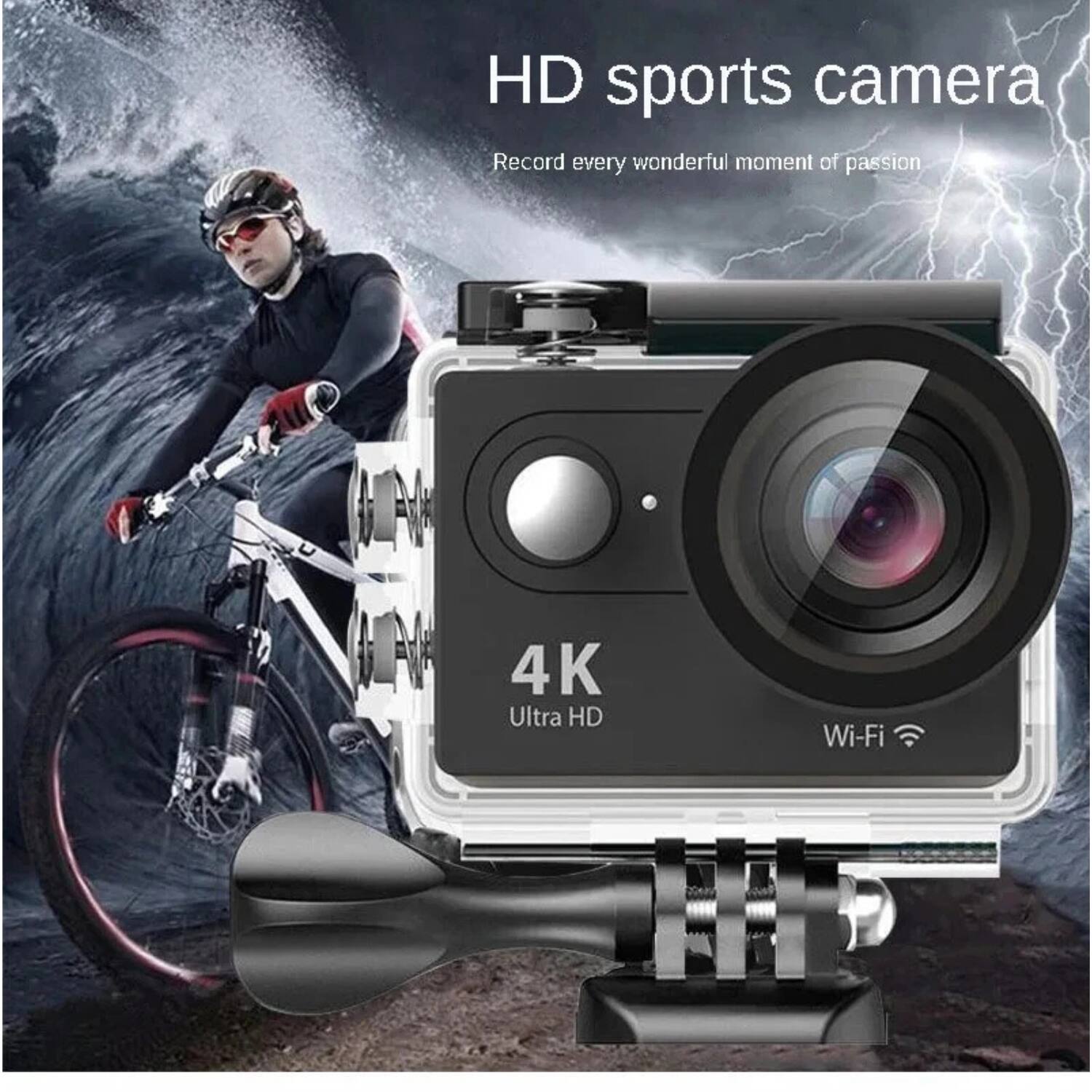 HD sports camera  
Record every wonderful moment of passion  

4K Ultra HD  
Wi-Fi
