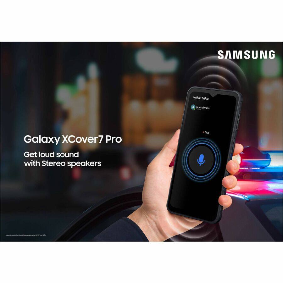 SAMSUNG Walkie Talkie  
Galaxy XCover7 Pro  
Get loud sound with Stereo speakers