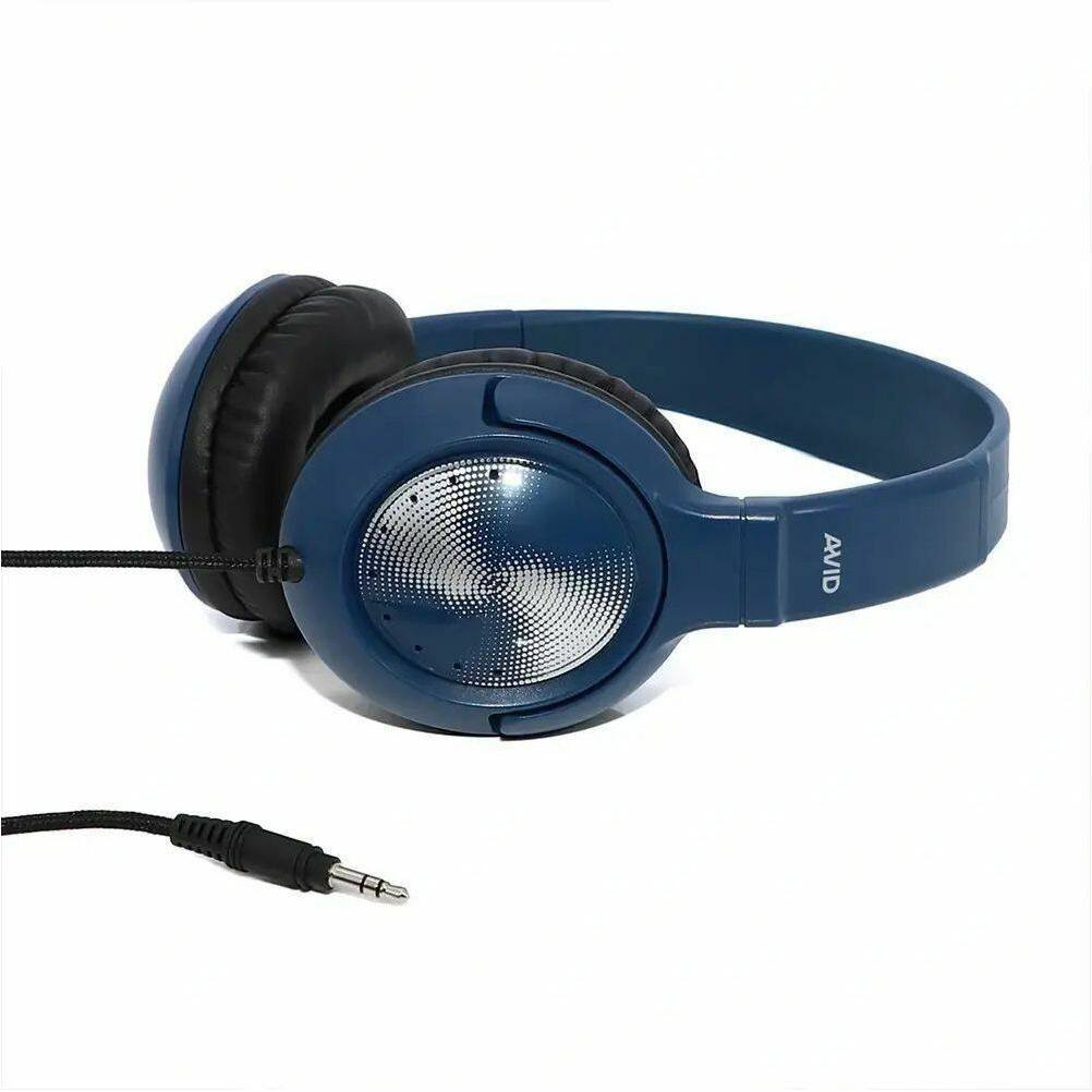 Alt View 3. Avid - AVID AE-54 Headphone - Stereo - USB Type C - Wired - 32 Ohm - 20 Hz to 20 kHz - Over-the-head, On-ear - Binaural - Blue.
